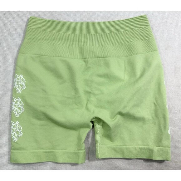 Darc Sports Lime Green Three Wolves Seamless Everson Training Shorts M? EUC - Picture 1 of 6